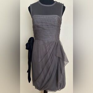 White by Vera Wang Charcoal Sleeveless Mini Dress